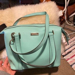 Kate spade satchel (crossbody also) in Tiffany blue